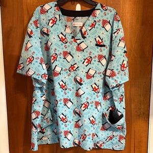 Penguin Scrub Top